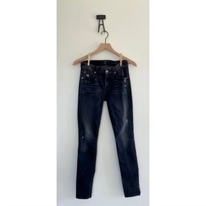 7 For All Mankind- The Skinny in Weathered Black